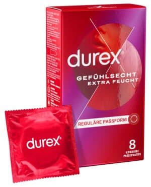 Durex Kondome „Gefühlsecht Extra Feucht“