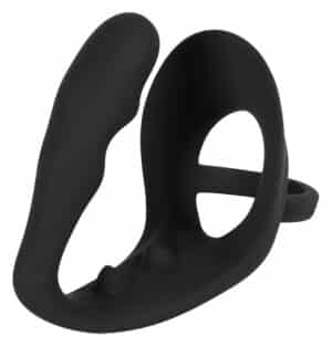 Black Velvets Penis-/Hodenring „Ring & plug“ mit Analplug