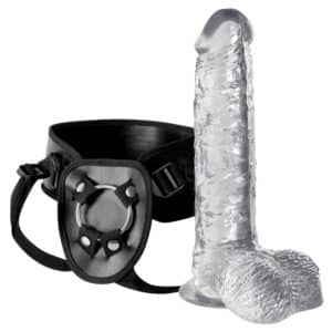 Crystal Umschnalldildo „Strap-on with Harness“