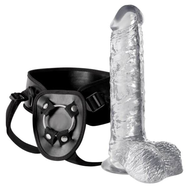 Crystal Umschnalldildo „Strap-on with Harness“