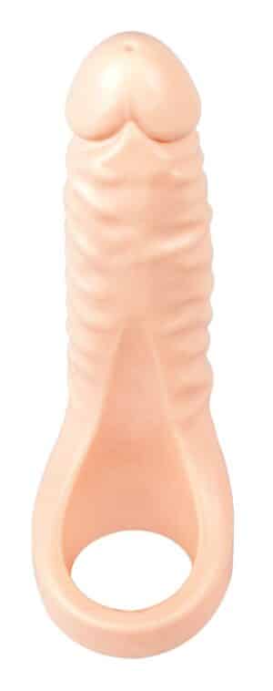 Realistixxx Penis-/Hodenring „Double Fucker“ mit flexiblem Naturdildo