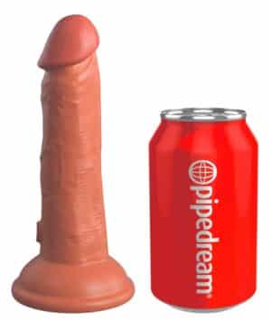 King Cock Elite Naturdildo „6“ Dual Density Silicone Cock“ mit extra starkem Saugfuß