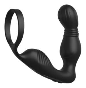 Anal Fantasy Elite Analvibrator „Ass-Gasm Pro P-Spot Milker“ mit Penisring und nickender P-Punkt-Spitze