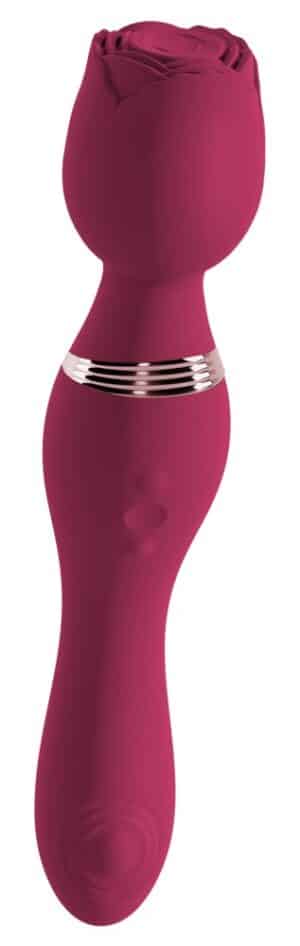 Rosenrot Massagestab „Thumping Wand Vibrator“ mit einführbarem Schaft