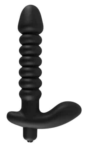 Black Velvets Analvibrator „Medium“ mit Perineum-Stimulator