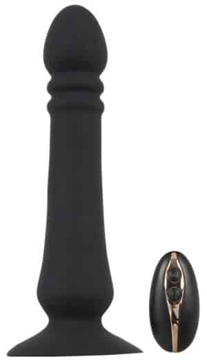 Black Velvets Stoßvibrator „Anal Thruster“ mit Saugfuß