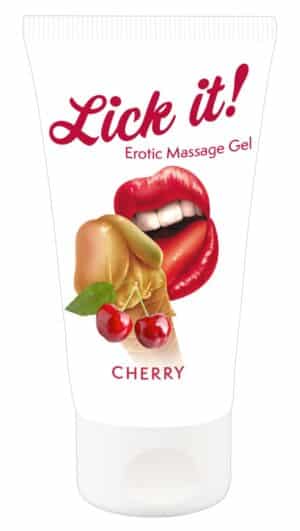 Lick it! Gel “Erotic Massage Gel Cherry“ mit Kirsch-Aroma