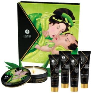 Shunga 5-teiliges Massage-Set „Geisha's Secret Organica“ mit Luxus-Miniaturen