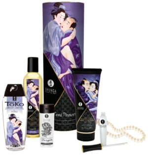 Shunga 6-teiliges Verwöhn-Set „Carnal Pleasures“ inklusive Perlenkette