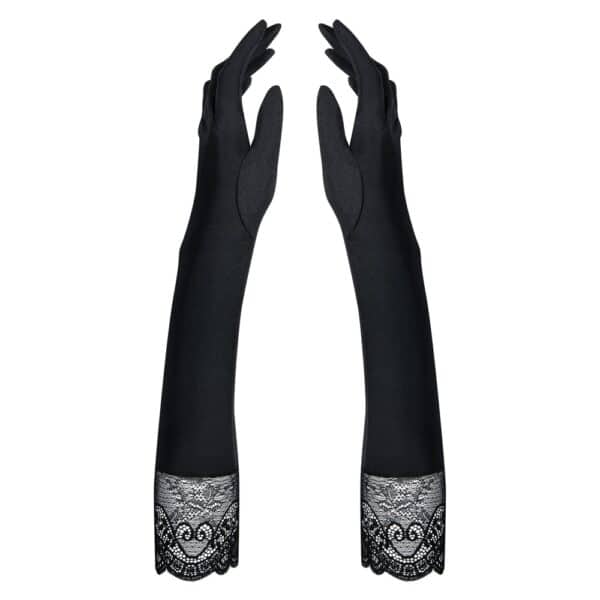 Obsessive Handschuhe „Miamor“ aus weichem Stretchsatin