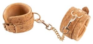 Vegan Fetish Handfessel „Cuffs Cork“ aus natürlichem Kork