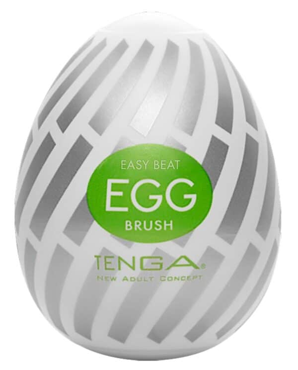 TENGA Masturbator „Egg Brush“ mit Softborsten-Stimulationsstruktur